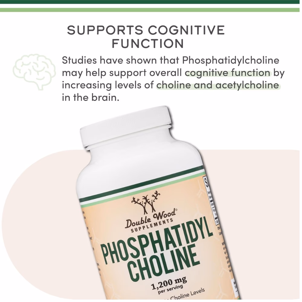 Double Wood Phosphatidyl Choline 1200mg Softgels 210s 4