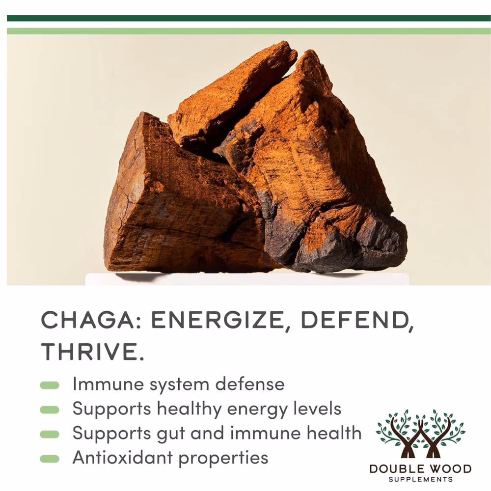 Double Wood Chaga 1000mg 120 Capsules 4