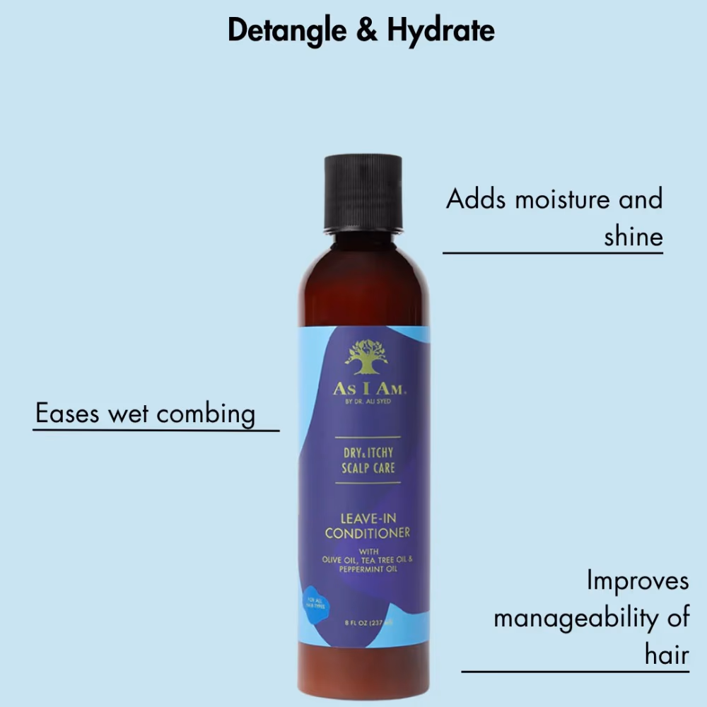 As I Am Dry & Itchy Scalp Care Leave-In Conditioner with Olive & Tea Tree Oil - 237ml 2