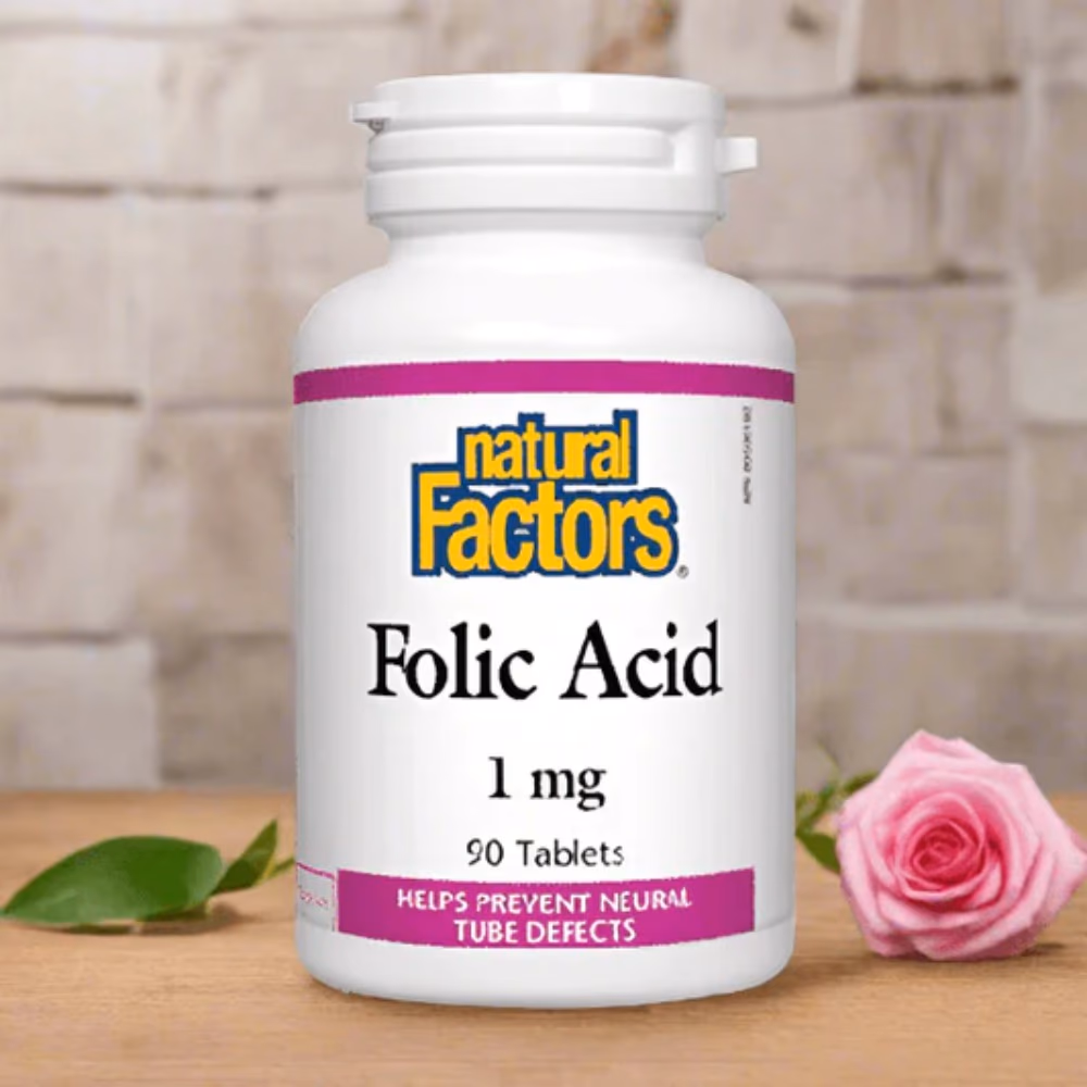 Natural Factors Folic Acid 1mg 90 Tablets 3