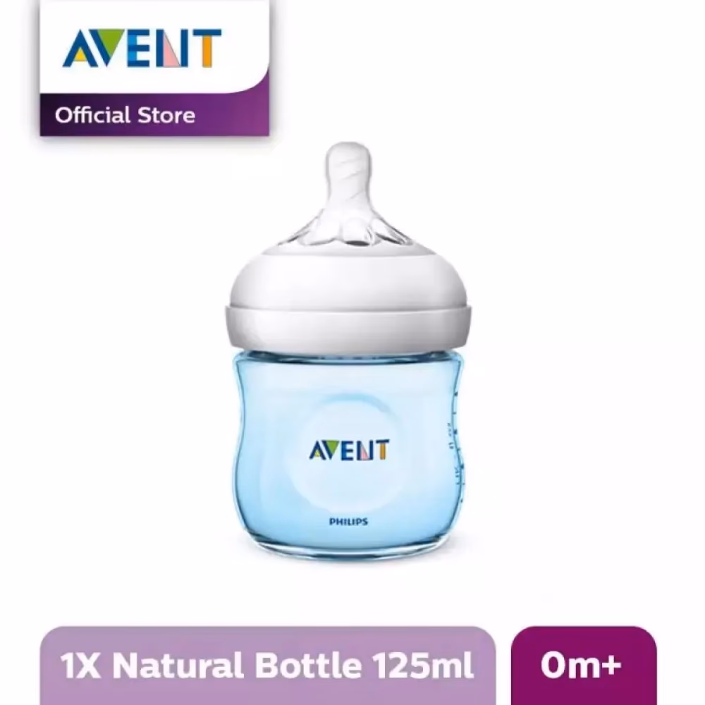 Philips Avent Natural Feeding Bottle 0m+ 125ml SCF 032,17 - Blue Color 3