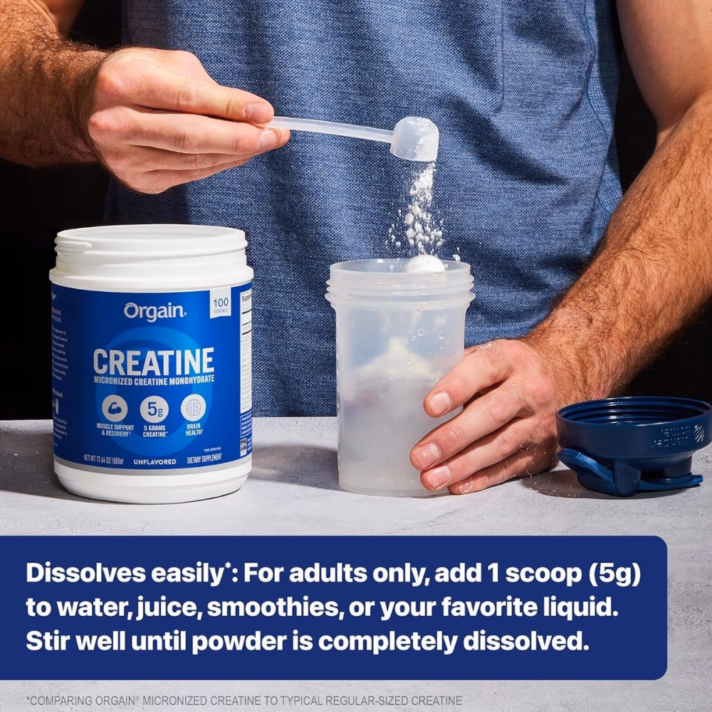 Orgain Creatine Powder Unflavored 675g 5