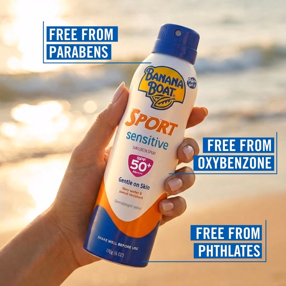 Banana Boat Simply Protect Sport Spray SPF50 170gm 4