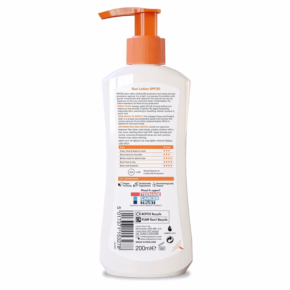 Calypso Sun Lotion SPF 30 200ml 2