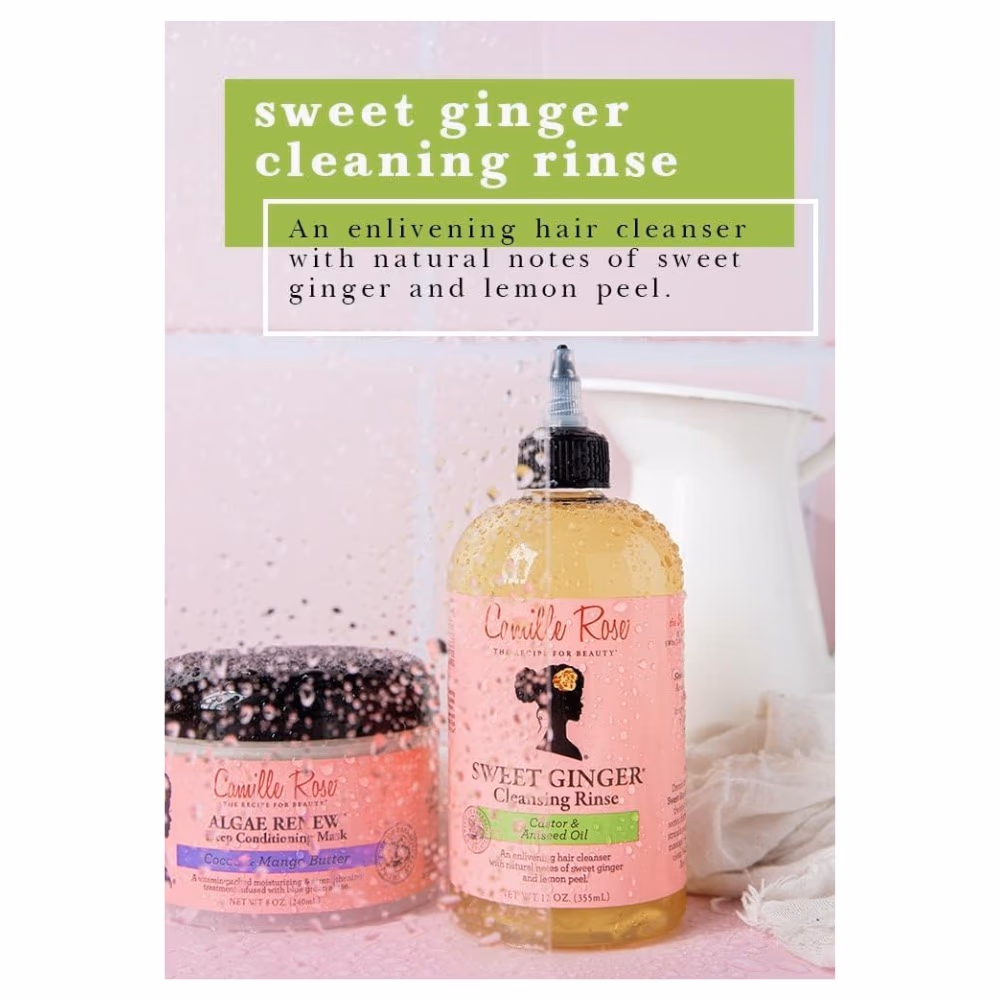 Camille Rose Sweet Ginger Cleansing Rinse Castor and Aniseed Oil 355ml 5