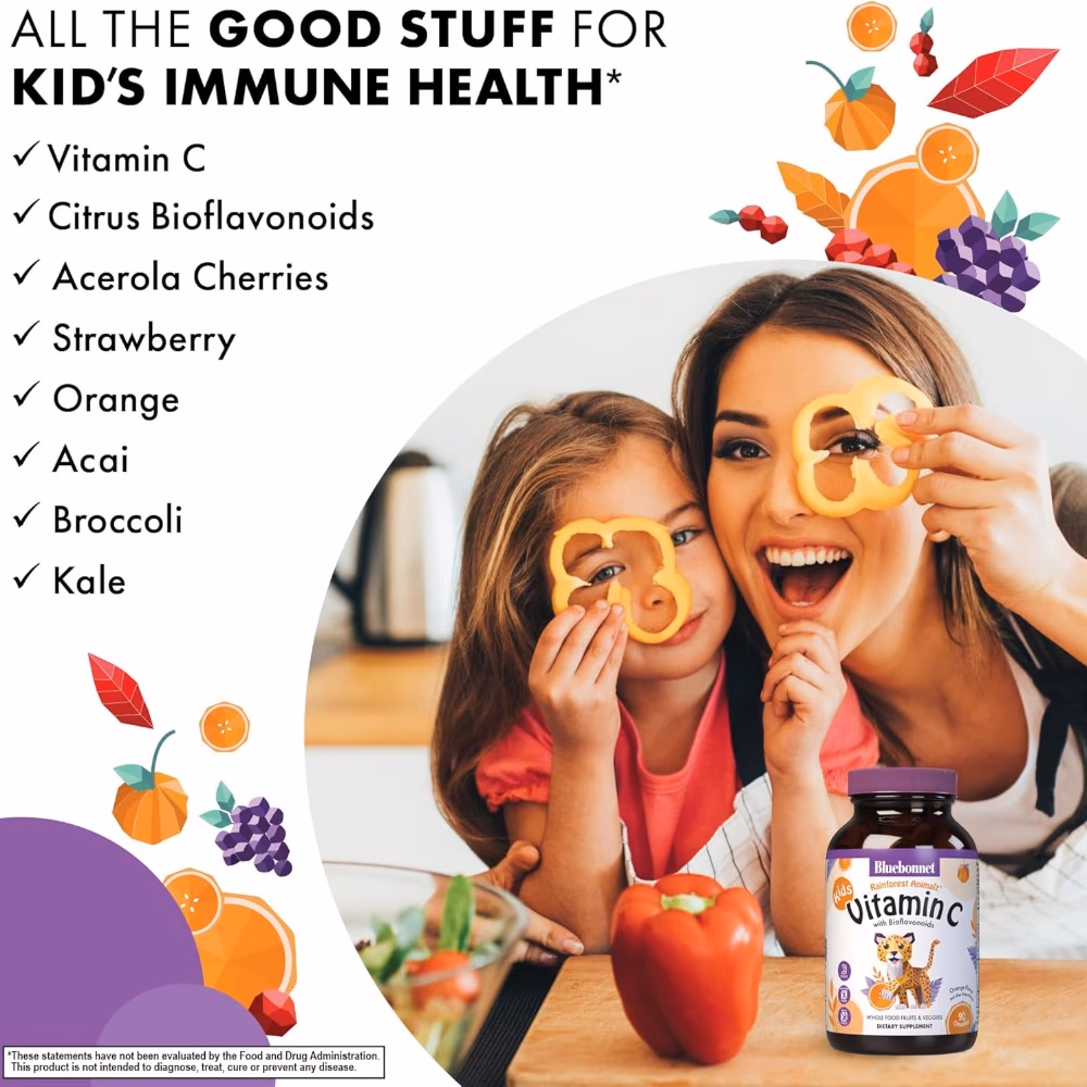 Bluebonnet RF Animalz Vitamin C 90 Chewable Tablets 4