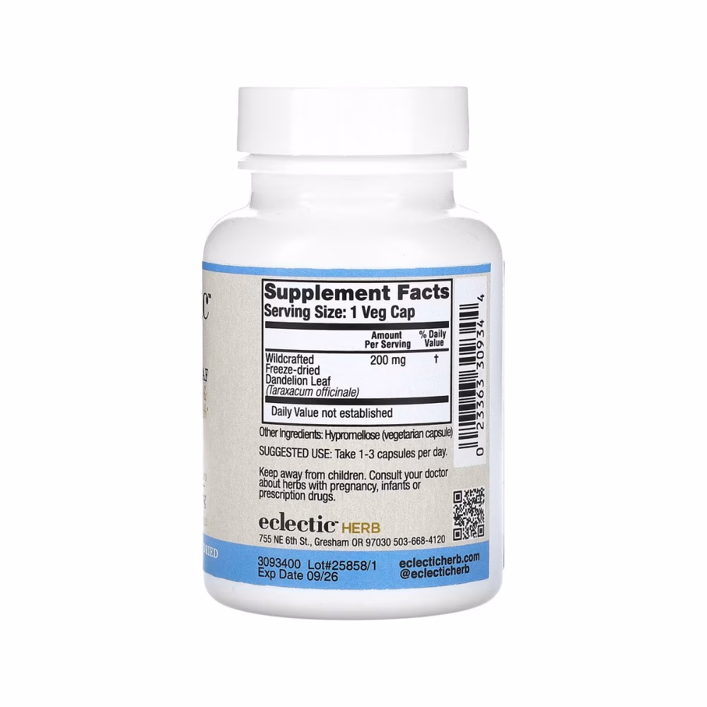Eclectic Herb Dandelion Leaf - 90 capsules 2