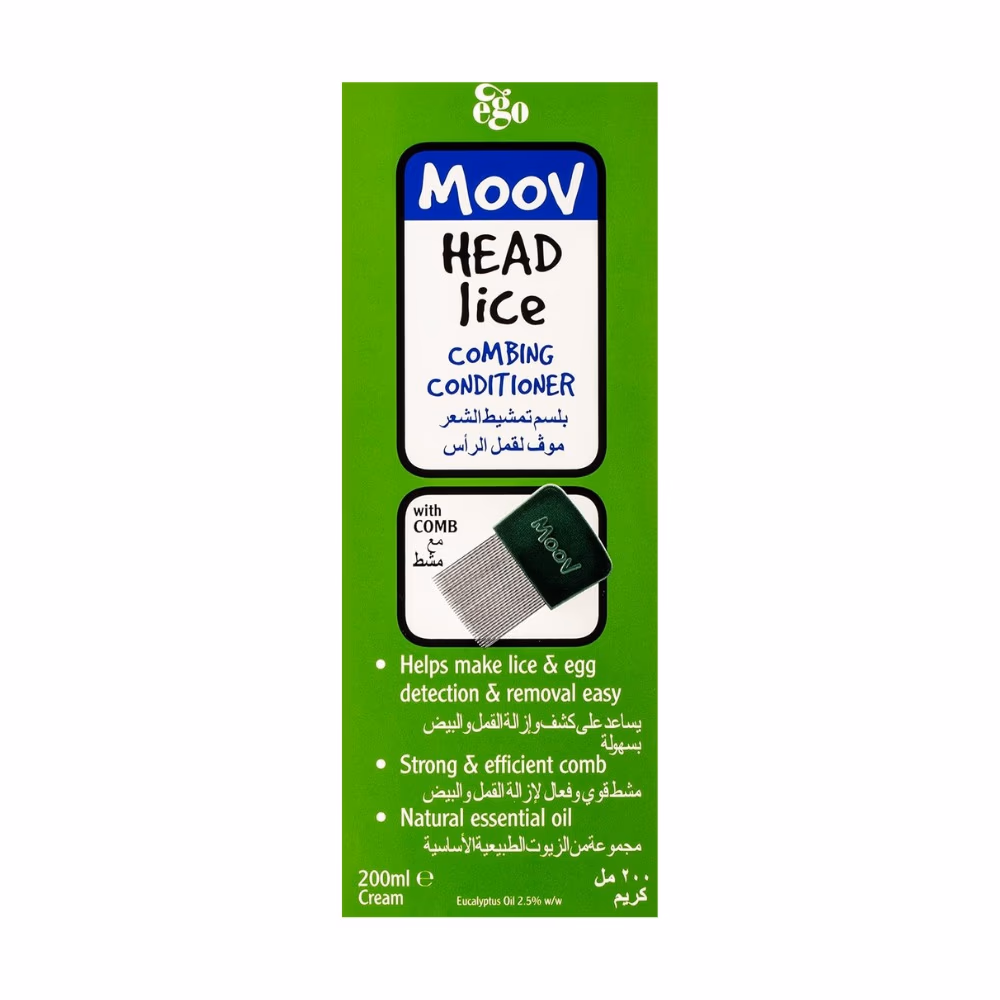 Ego Moov Head Lice Comb + Conditioner 2