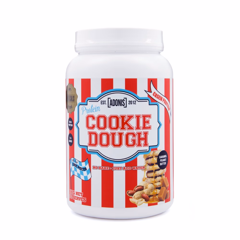Adonis Casein Protein Cookie Dough Cara Peanut 1kg 2