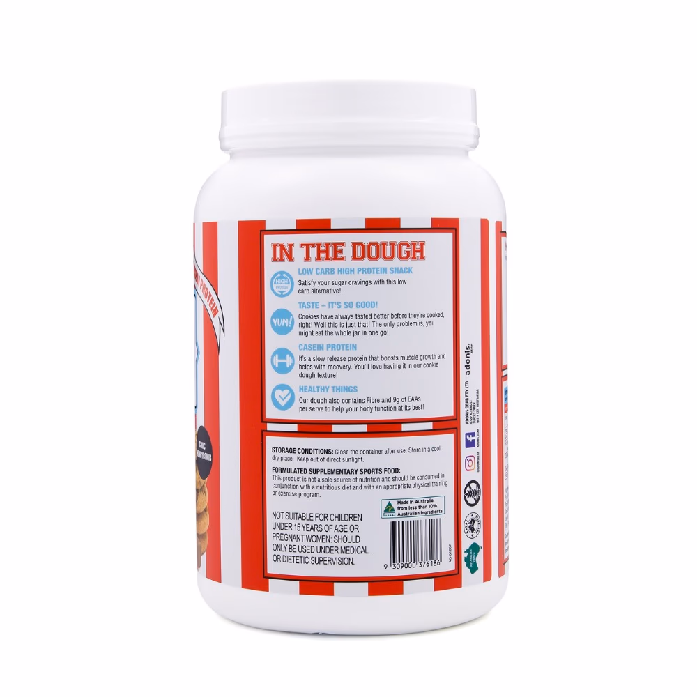Adoni Casein Protein Cookie Dough Chocolate Honeycomb 1Kg 4