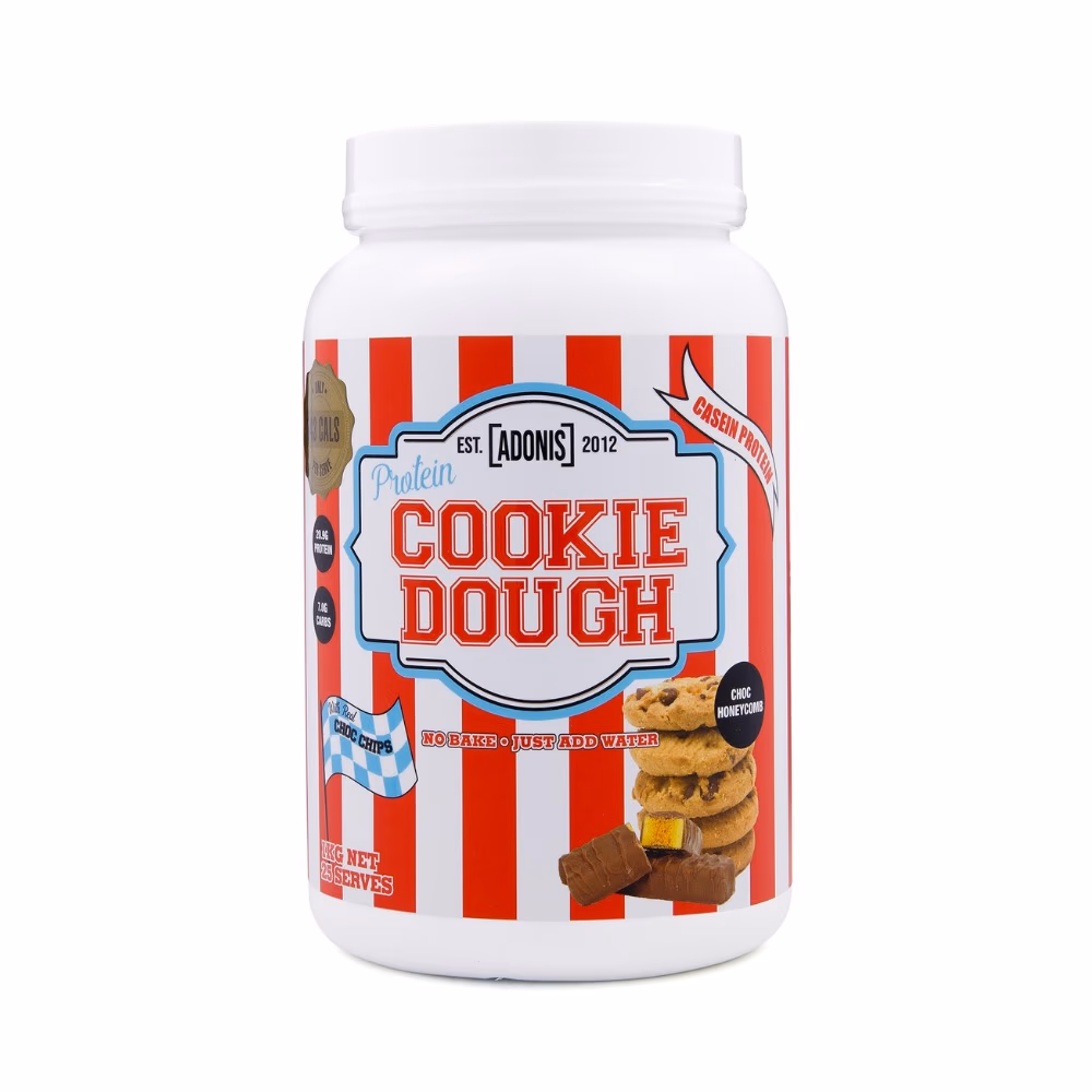Adoni Casein Protein Cookie Dough Chocolate Honeycomb 1Kg 2