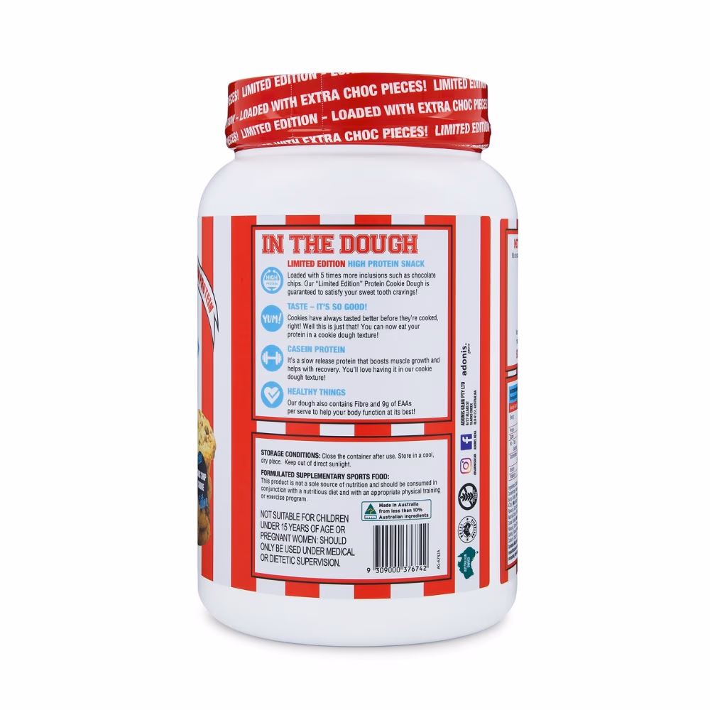 Adonis Casein Protein Cookie Dough Limited Choco Chip 1kg 4
