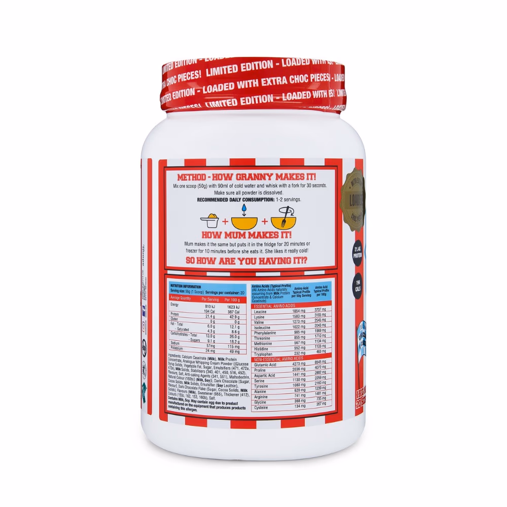 Adonis Casein Protein Cookie Dough Limited Choco Chip 1kg 3