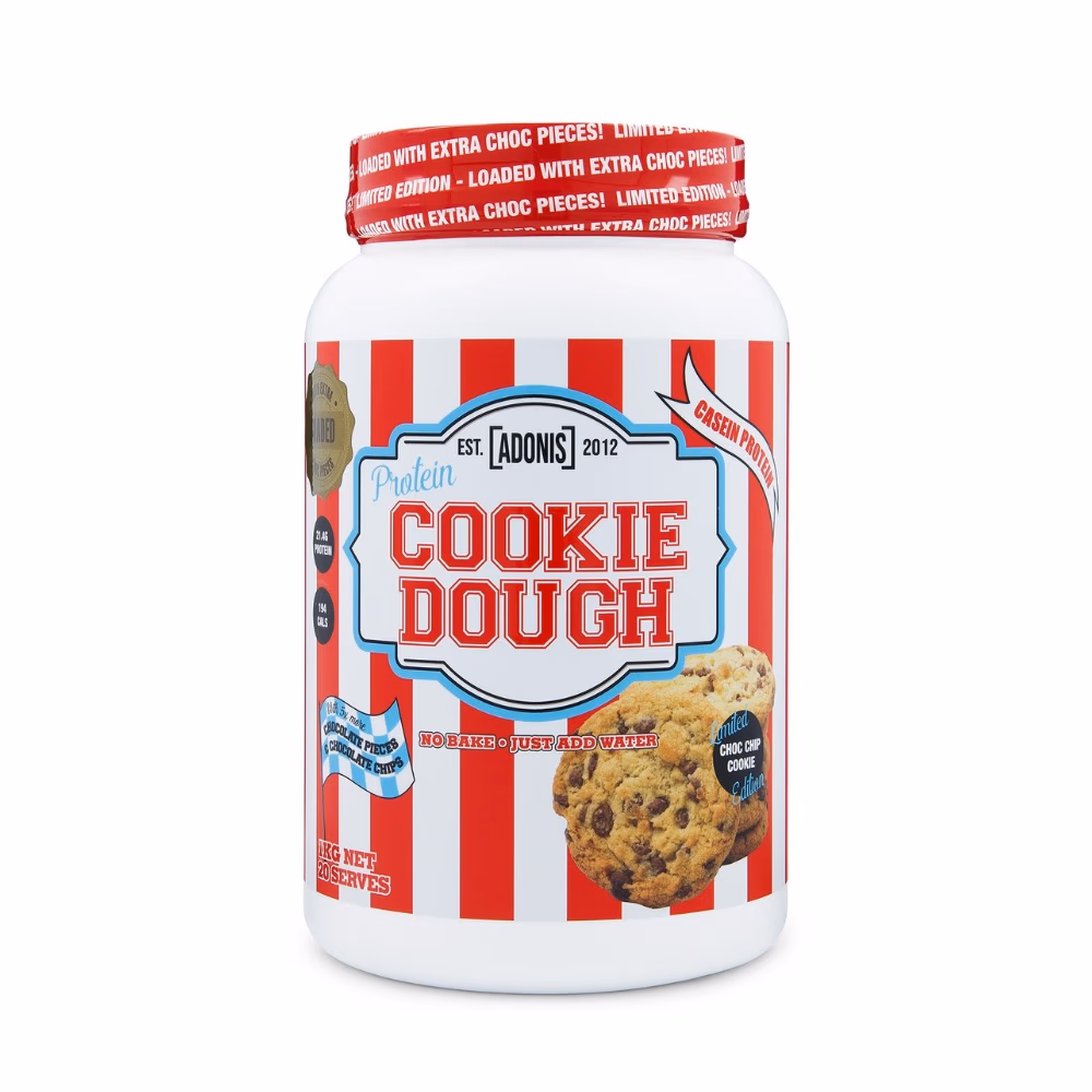 Adonis Casein Protein Cookie Dough Limited Choco Chip 1kg 2