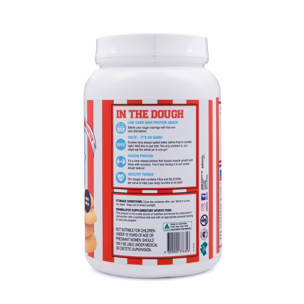 Adonis Casein Protein Cookie Dough Mango Vanilla 1Kg 4