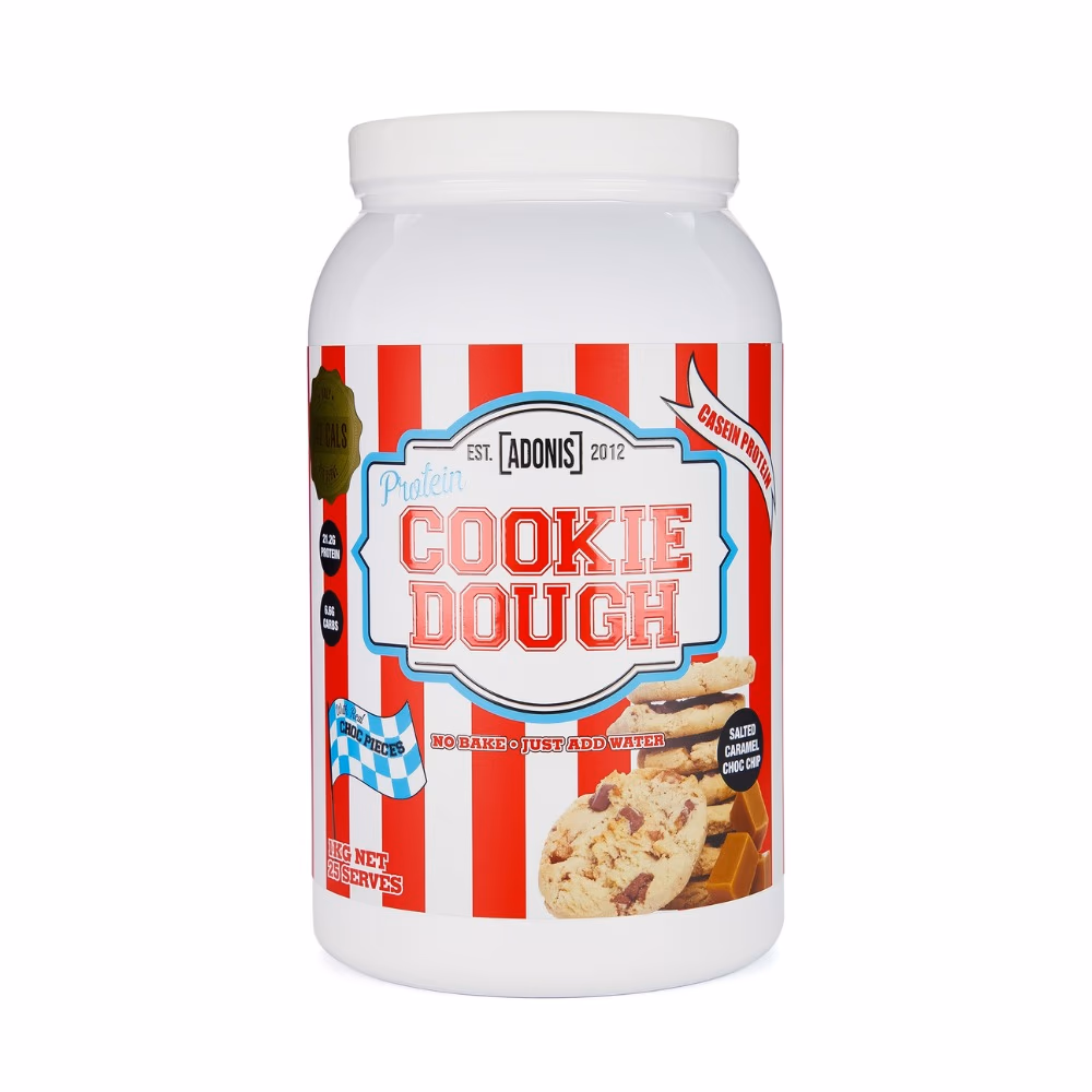 Adonis Casein Protein Cookie Dough Salt Cara Chip 1kg 2