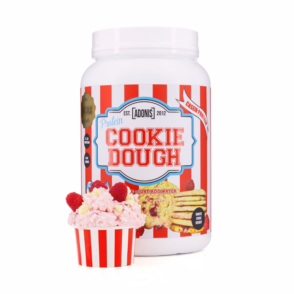 Adonis Casein Protein Cookie Dough White Chocolate Berry 1Kg  2