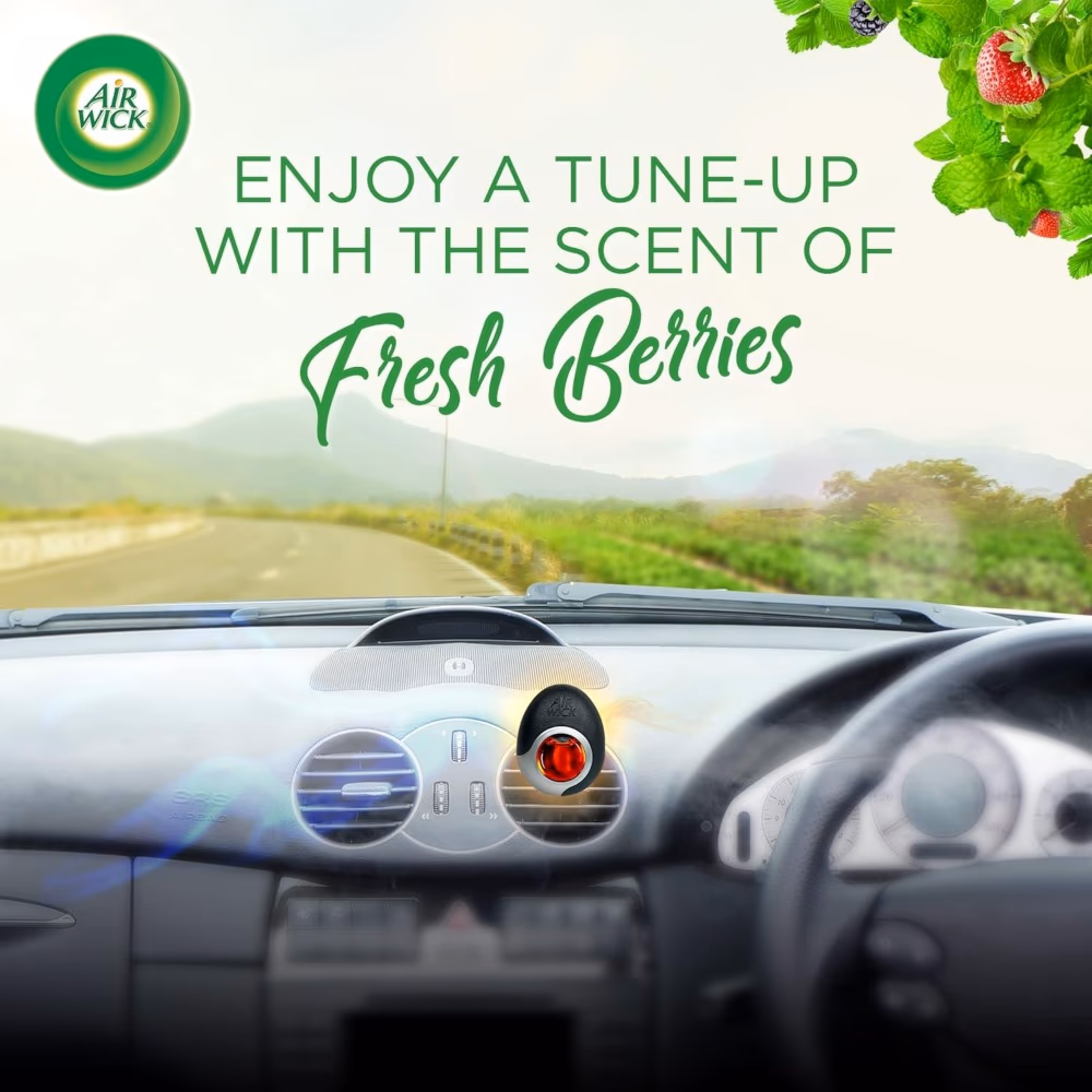 Air Wick Pure Car Air Freshener Fresh Berries 2.5ml 3