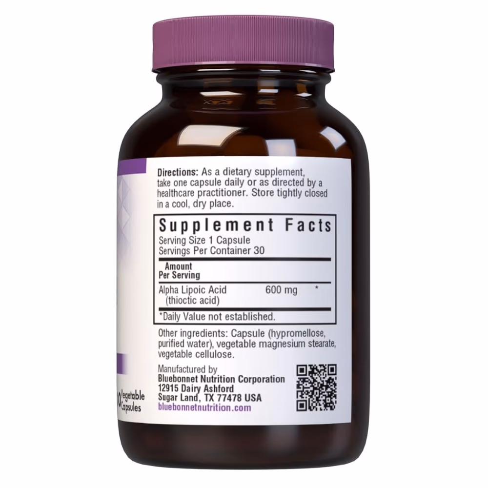 Bluebonnet Alpha Lipoic Acid 600mg 30s 2