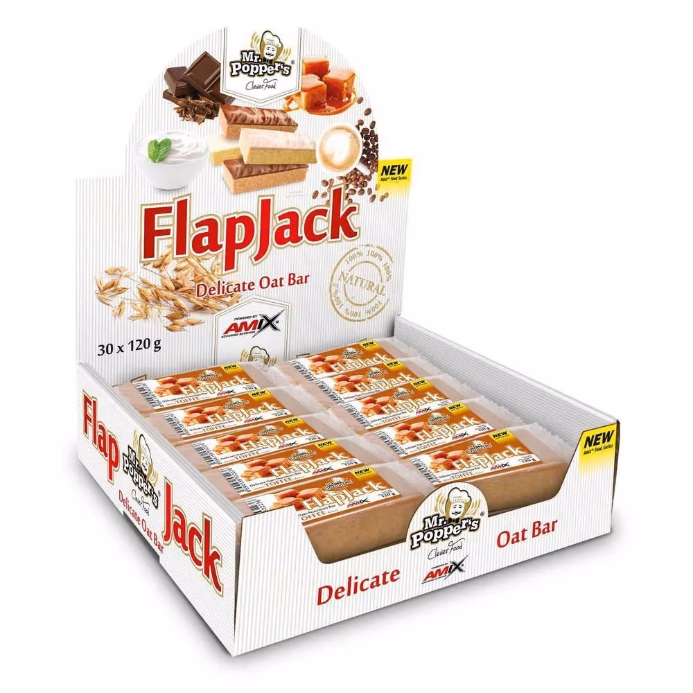 Amix Flapjack Bar Cappuccino 120g 2