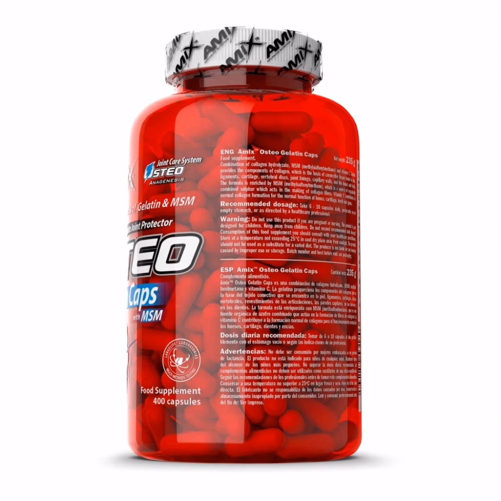 Amix Osteo Gelatin with MSM 200 Capsules 3