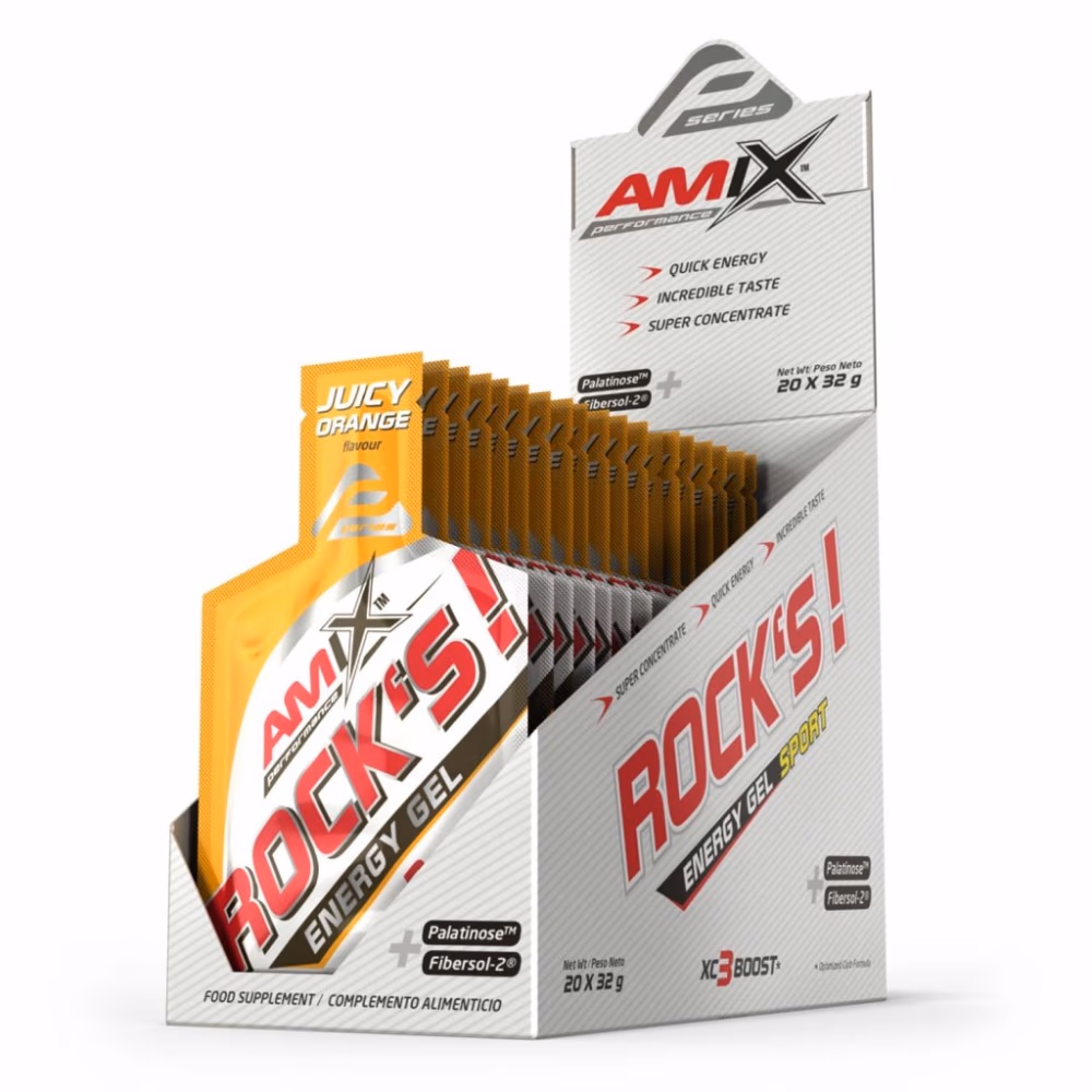 Amix Rocks Energy Gel Sport Juicy Orange 32g x 1Piece 2