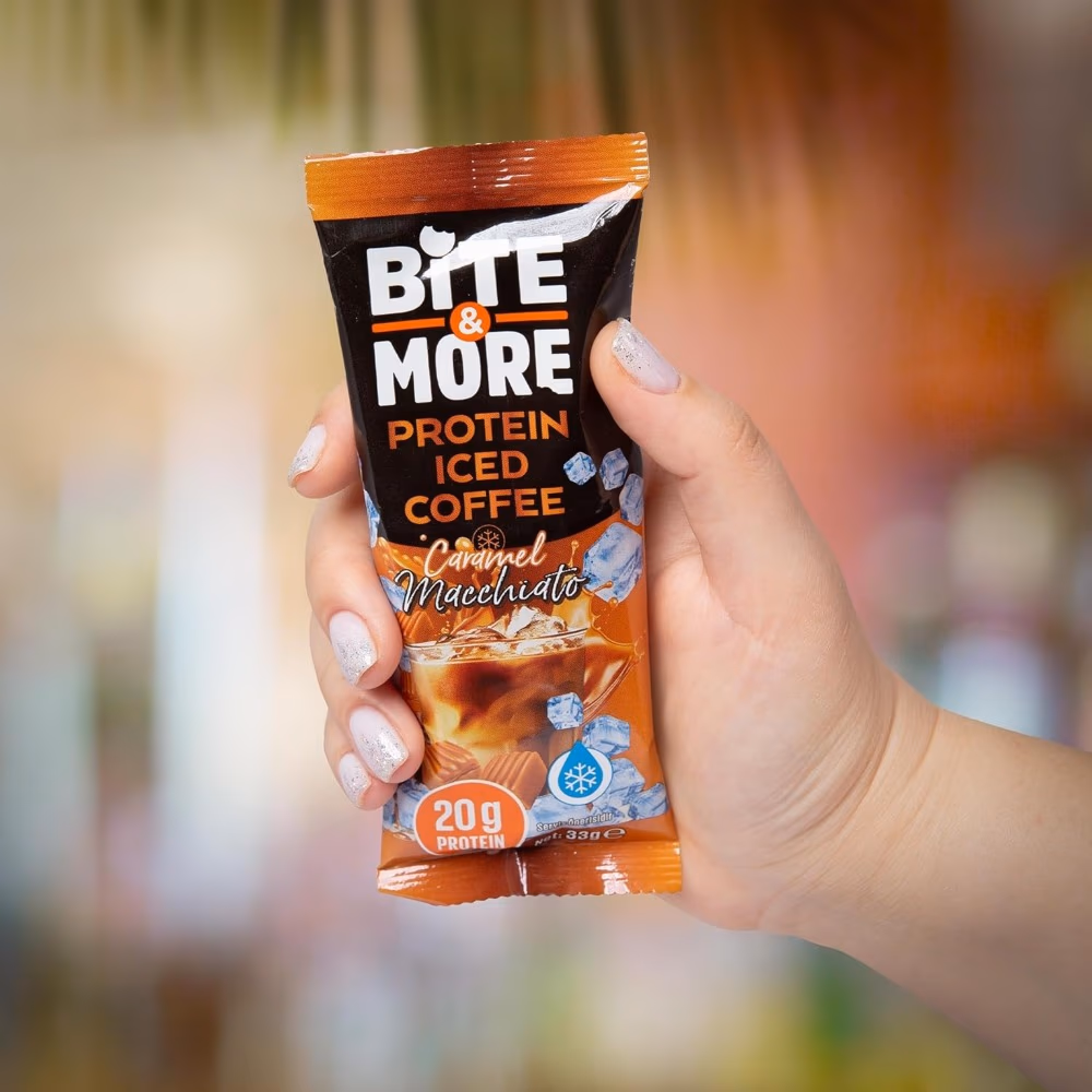 Bite and More Protein Ice Coffee Caramel Mach Pack 10s 4