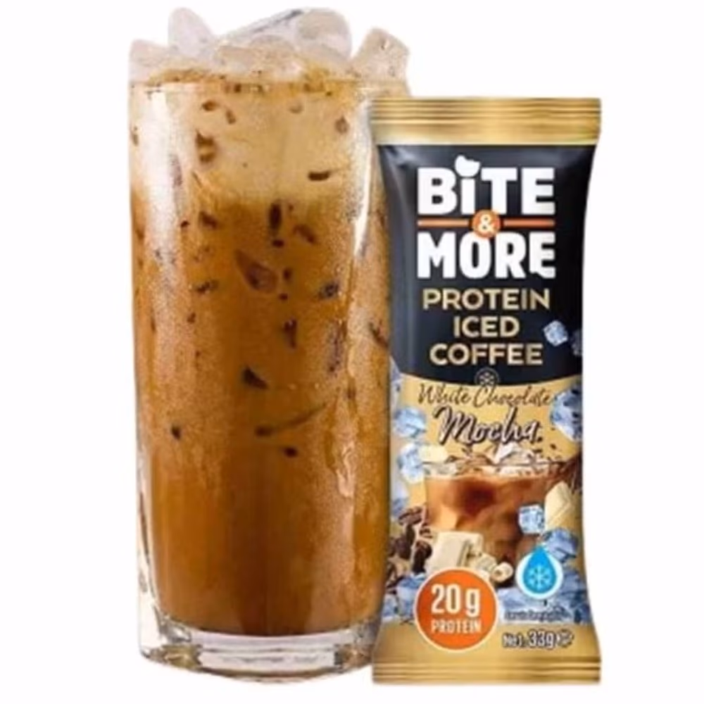 Bite and More Protein Ice Coffee White Chocolate Mocha Pack 10s 4