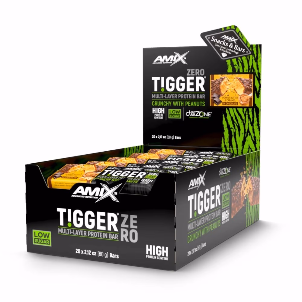 Amix Tigger Protein Bar Peanut Butter Caramel 60g x 1Piece 2