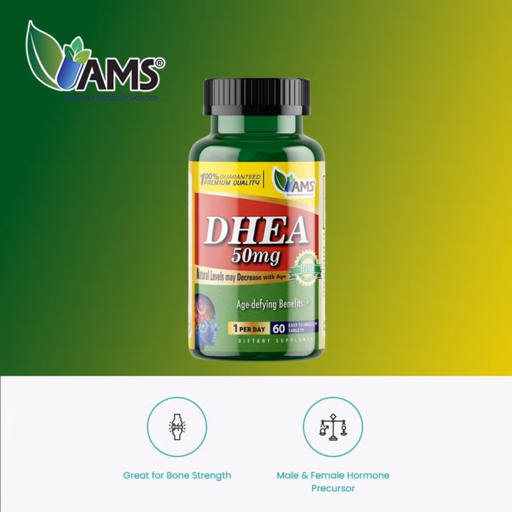 AMS DHEA 50Mg 60 Tablets  2