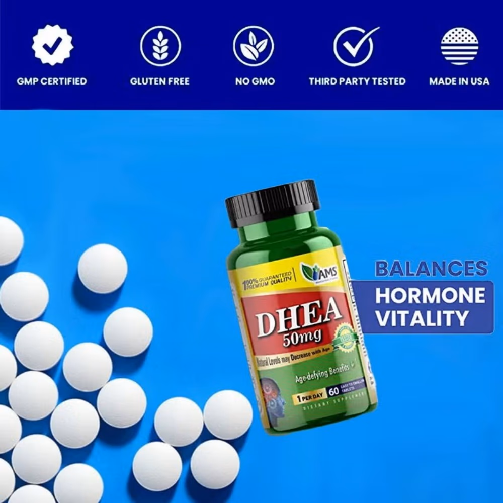 AMS DHEA 50Mg 60 Tablets  4