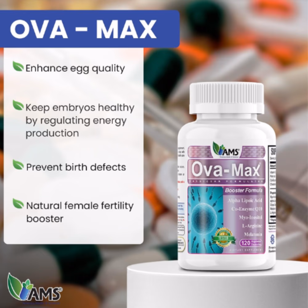 AMS Ova-Max Women’s Fertility Support – 120 Capsules 4