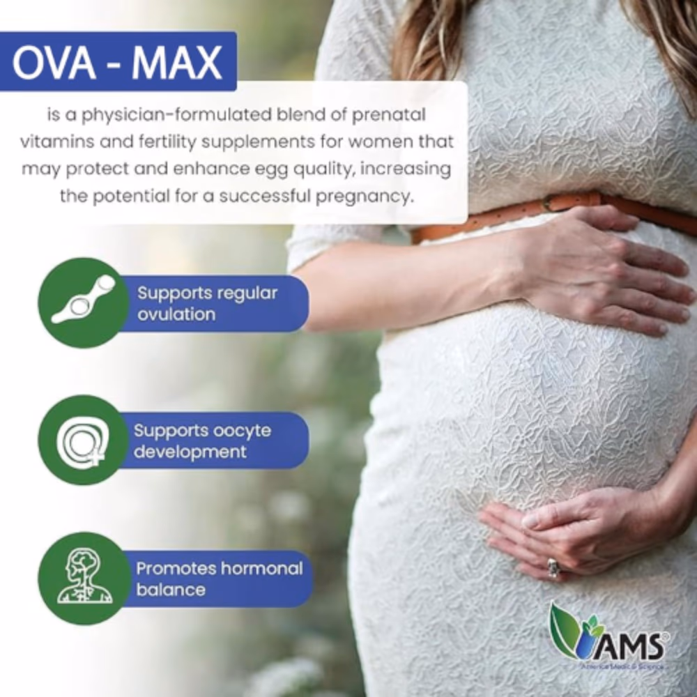 AMS Ova-Max Women’s Fertility Support – 120 Capsules 5