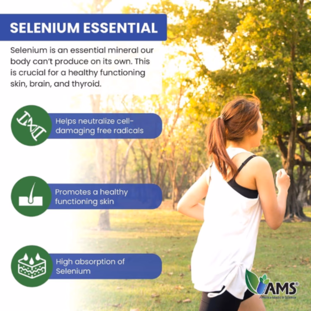 AMS Selenium 200mcg Tablets – 60 Count 4