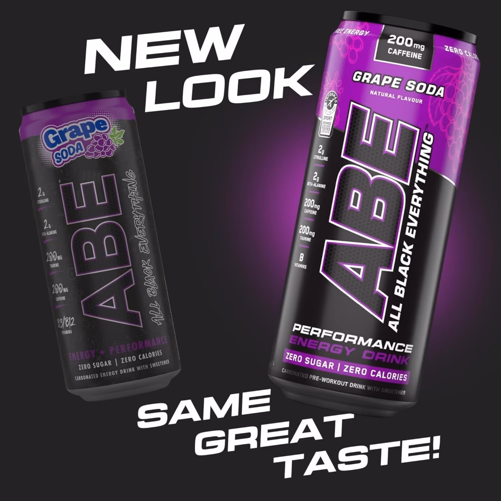 Applied Nutrition ABE Pre-Workout RTD American Grape 330ml (One Bottle) 4