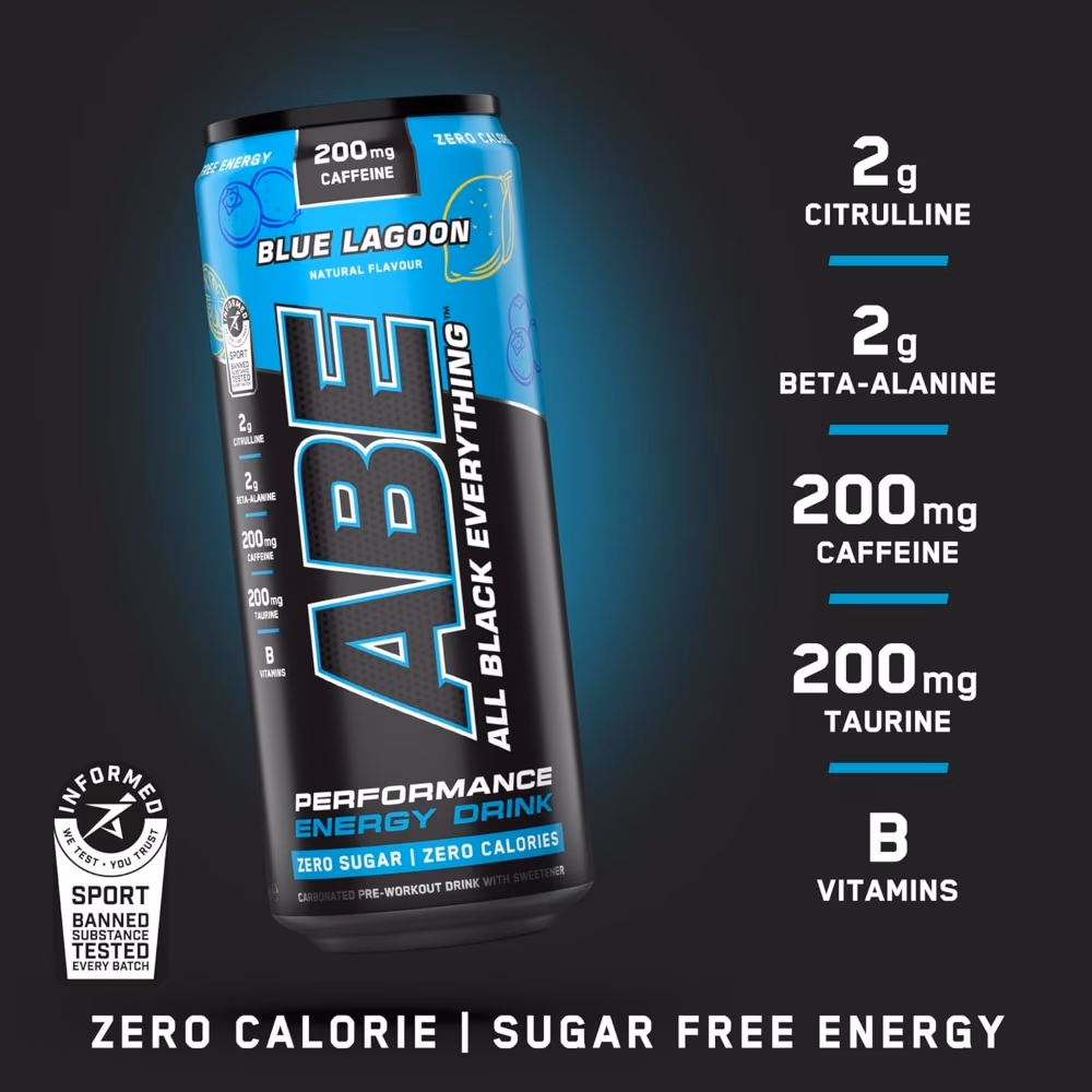 Applied Nutrition ABE Pre-Workout RTD Blue Lagoon 330ml 2