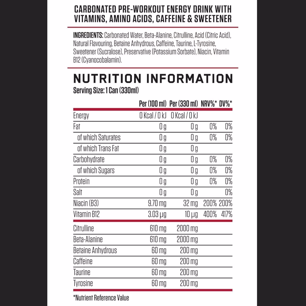 Applied Nutrition ABE Pre-Workout RTD Cherry Slushie 330ml 3