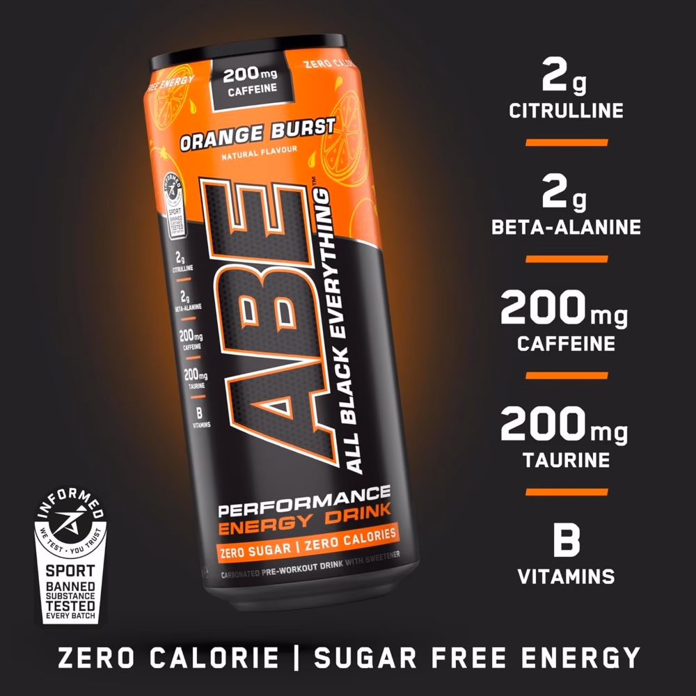 Applied Nutrition ABE Pre-Workout RTD Orange Burst 330ml 2