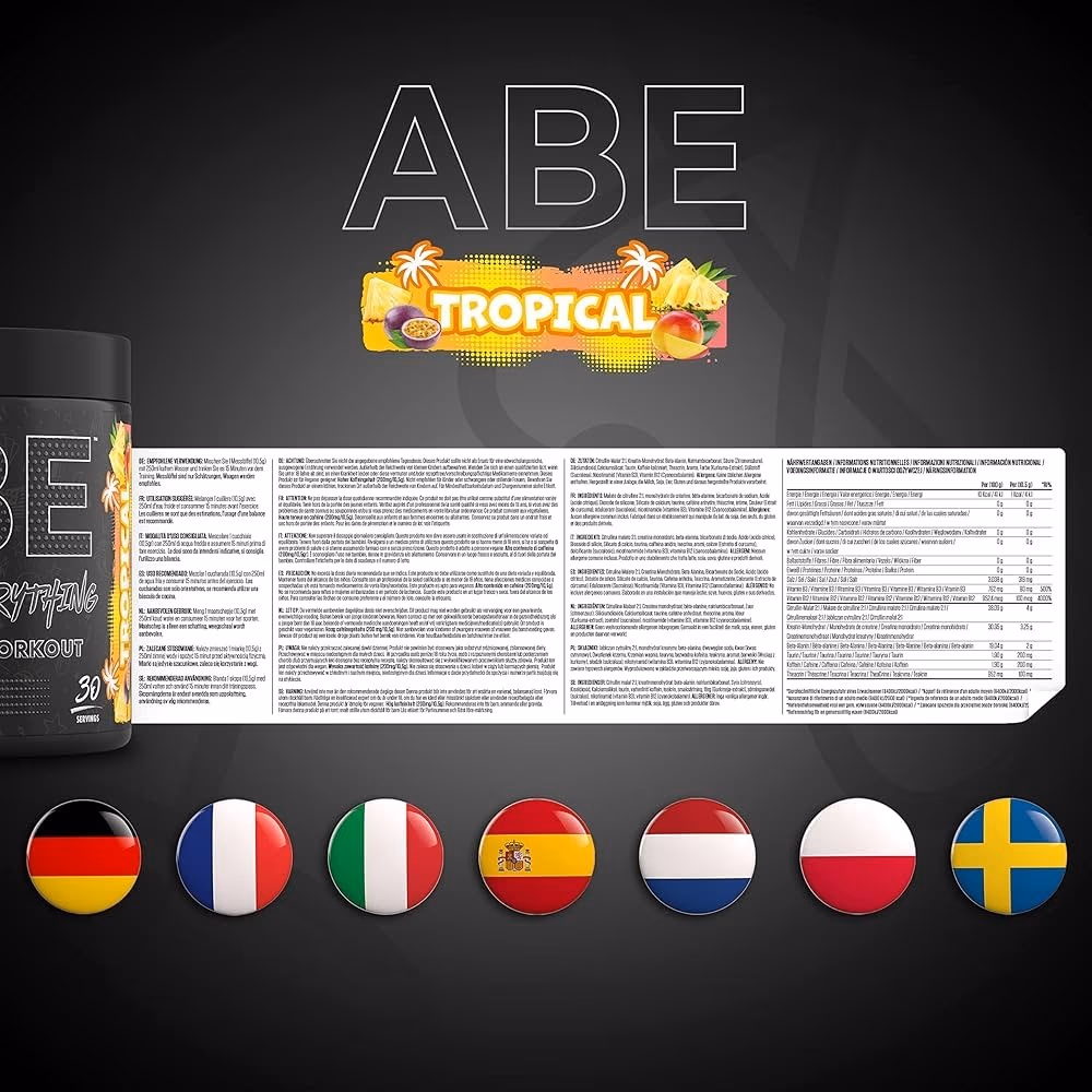 Applied Nutrition ABE Pre-Workout Tropical 315gm 4