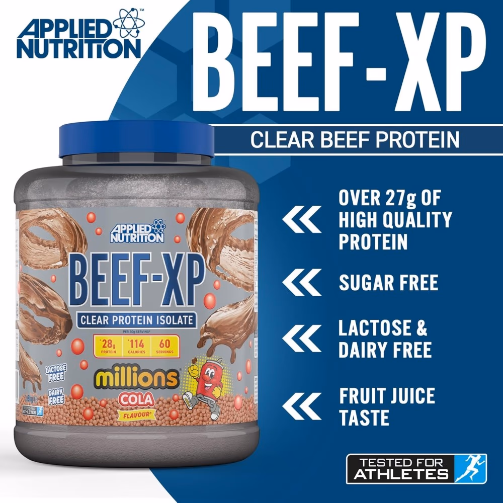 Applied Nutrition Beef-XP Clear Beef Protein Million 2kg Cola 1.8kg 5