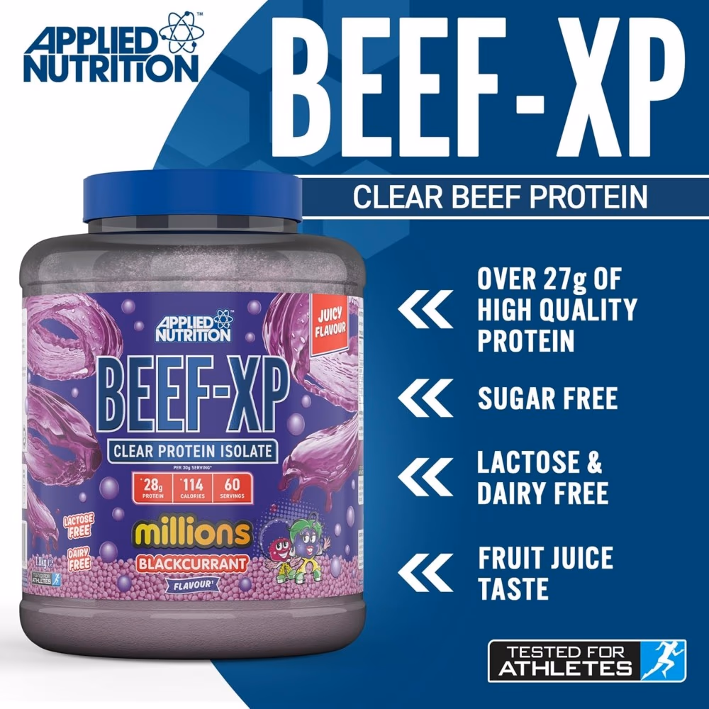 Applied Nutrition Beef-XP Clear Beef Protein Millions 2kg Black Currant 1.8kg 5