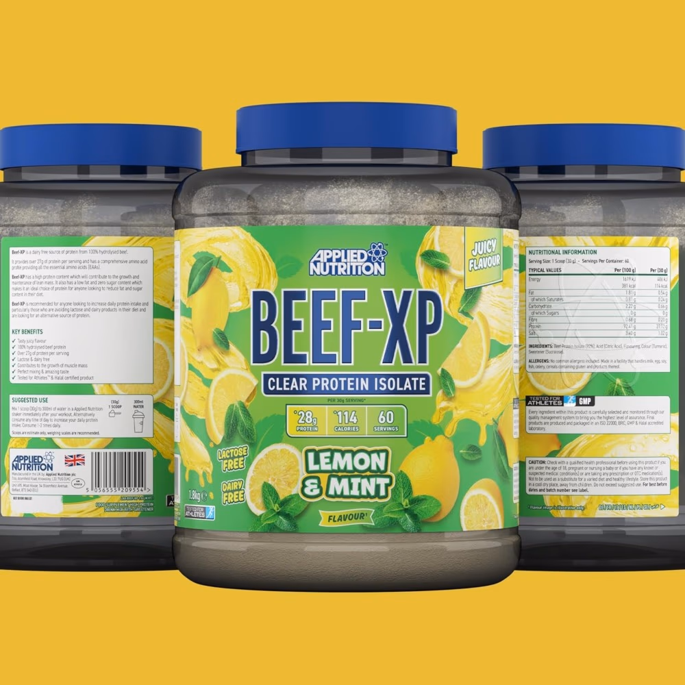 Applied Nutrition Beef-XP Clear Protein Isolate Lemon Mint 1.8kg 4