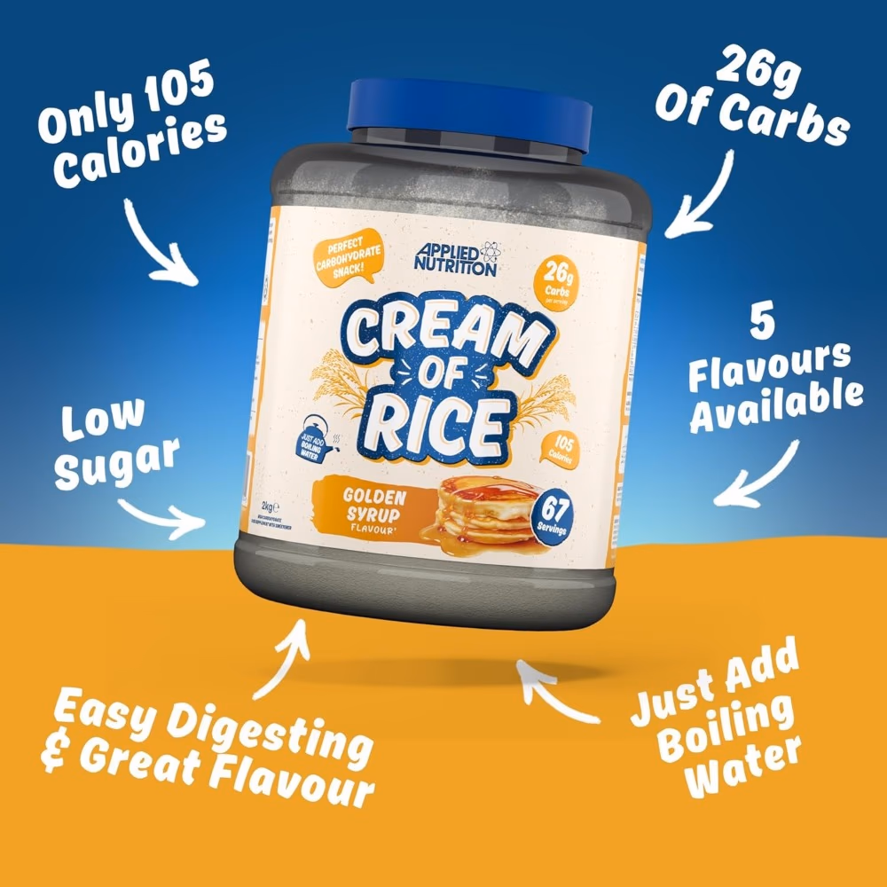 Applied Nutrition Cream of Rice Golden Syrup 2kg 2