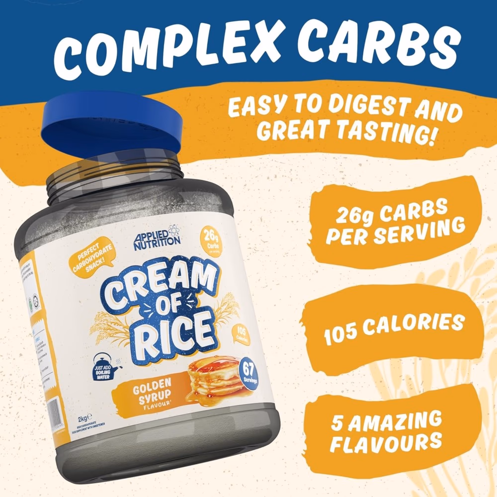 Applied Nutrition Cream of Rice Golden Syrup 2kg 4