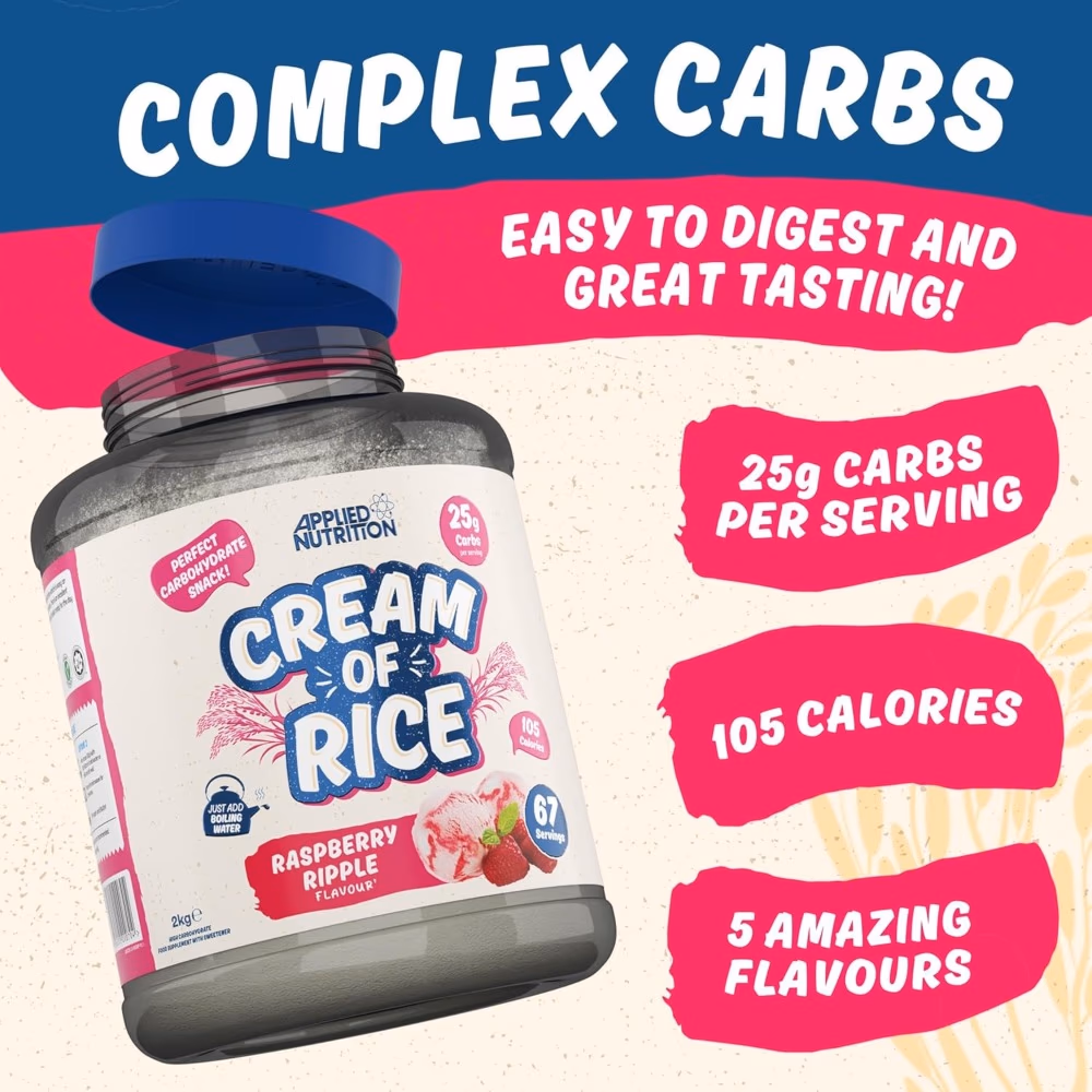 Applied Nutrition Cream of Rice Raspberry Ripple 2kg 4