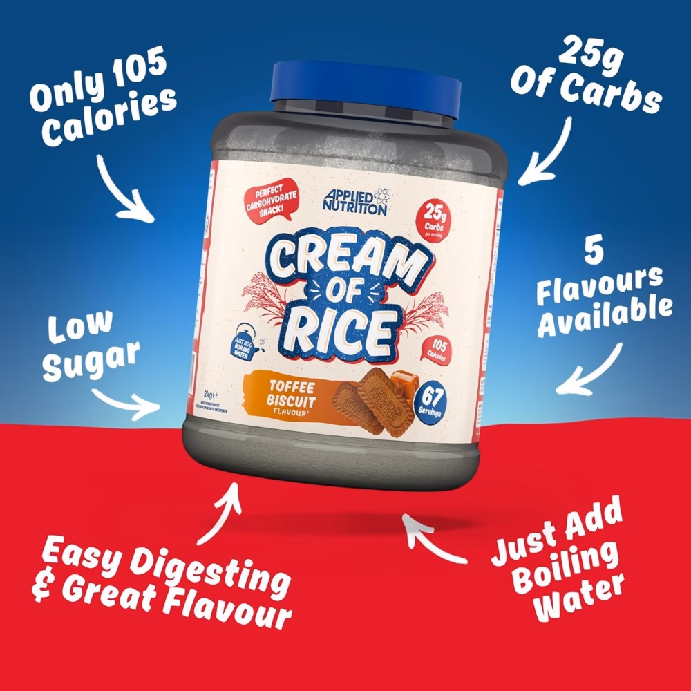 Applied Nutrition Cream of Rice Toffee Biscuit 2kg 3