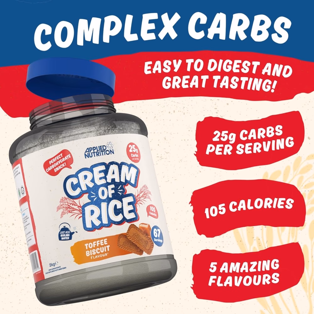 Applied Nutrition Cream of Rice Toffee Biscuit 2kg 5