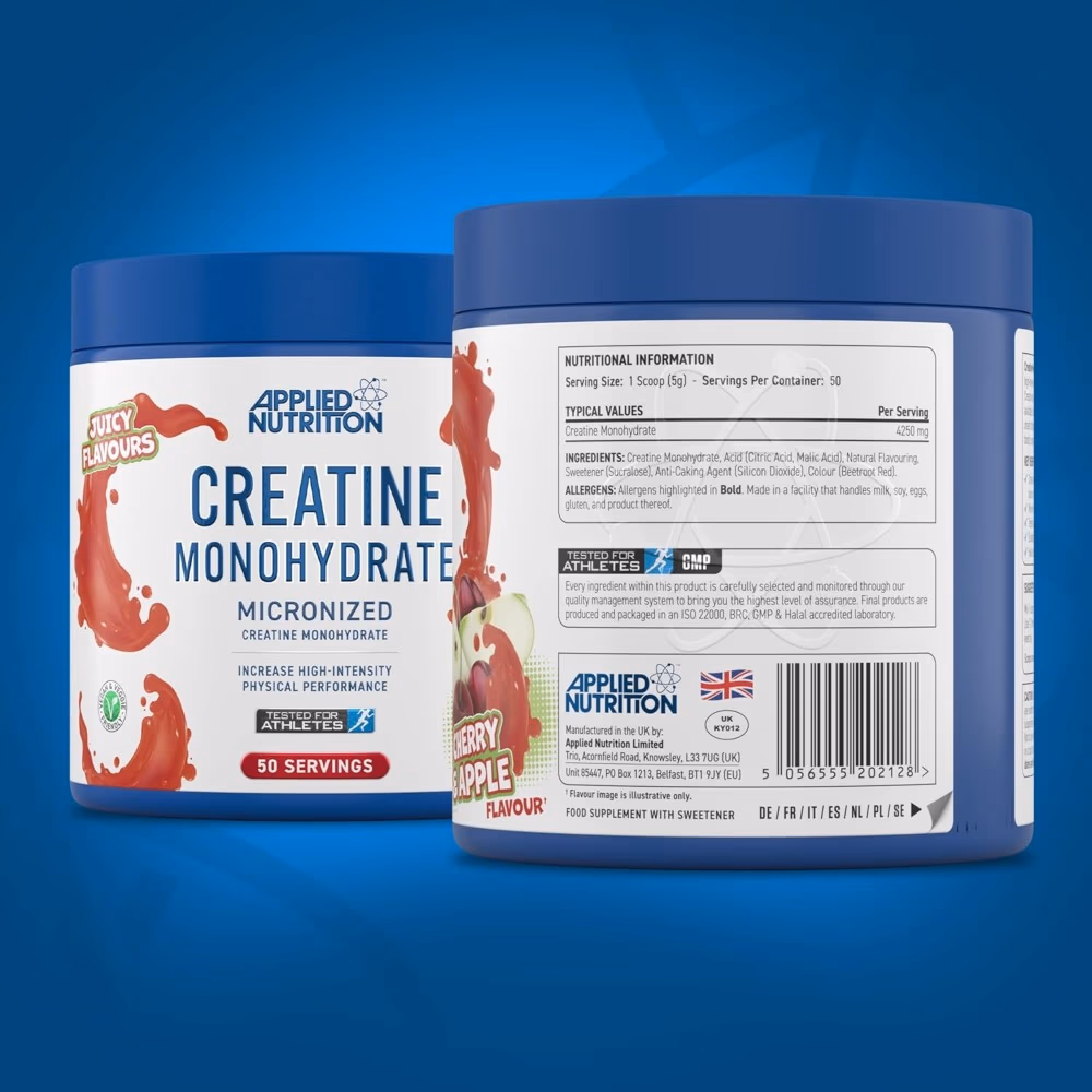 Applied Nutrition Creatine Monohydrate Powder Cherry and Apple 250g 4