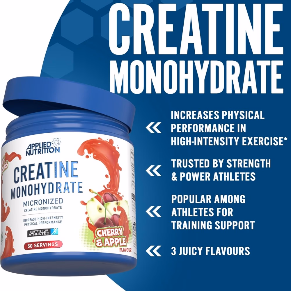 Applied Nutrition Creatine Monohydrate Powder Cherry and Apple 250g 2