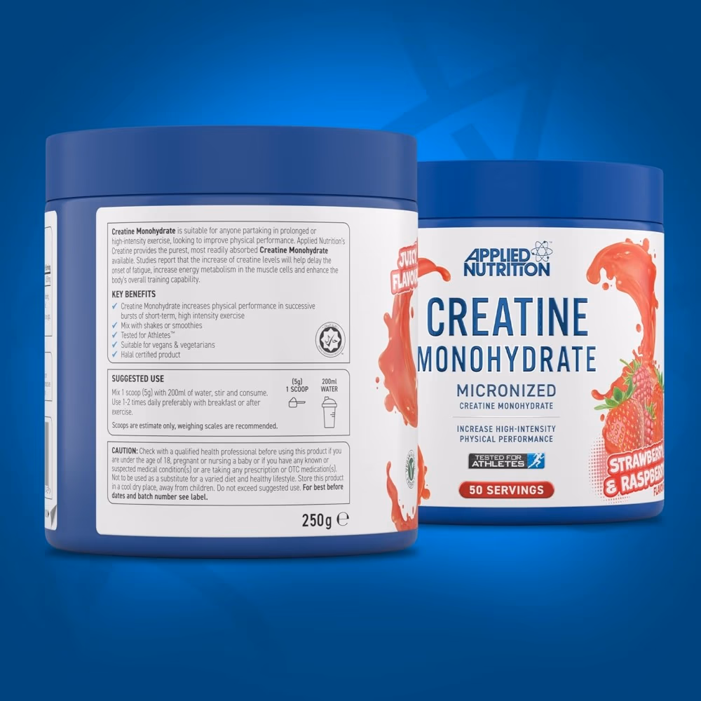 Applied Nutrition Creatine Monohydrate Powder Strawberry Raspberry 250g 4